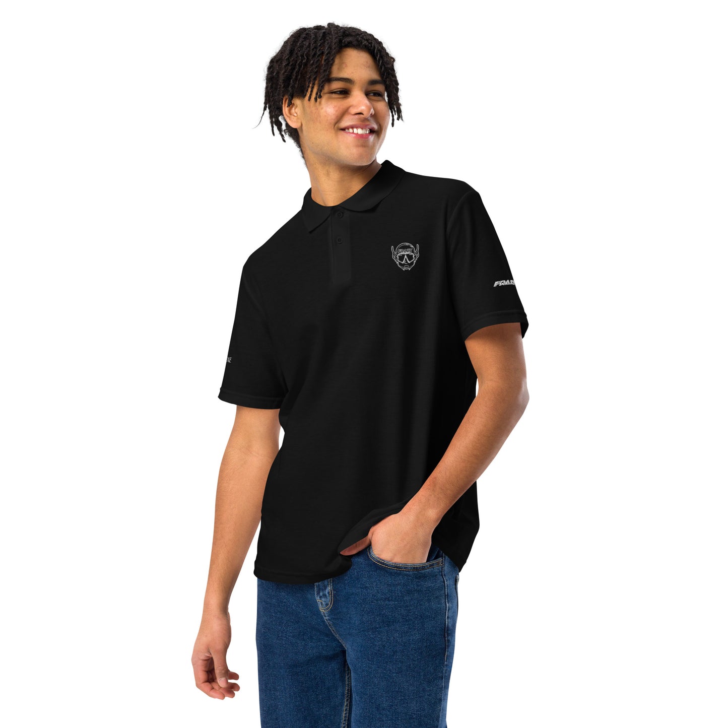 FRAIS DE LUXE pique polo shirt